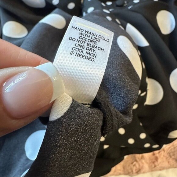 CATO Polka Dot Jumpsuit L Black White Dotcore Coquette Retro Chic Modcore NWT - Picture 13 of 14